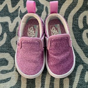 Baby sparkle vans worn once for school photos